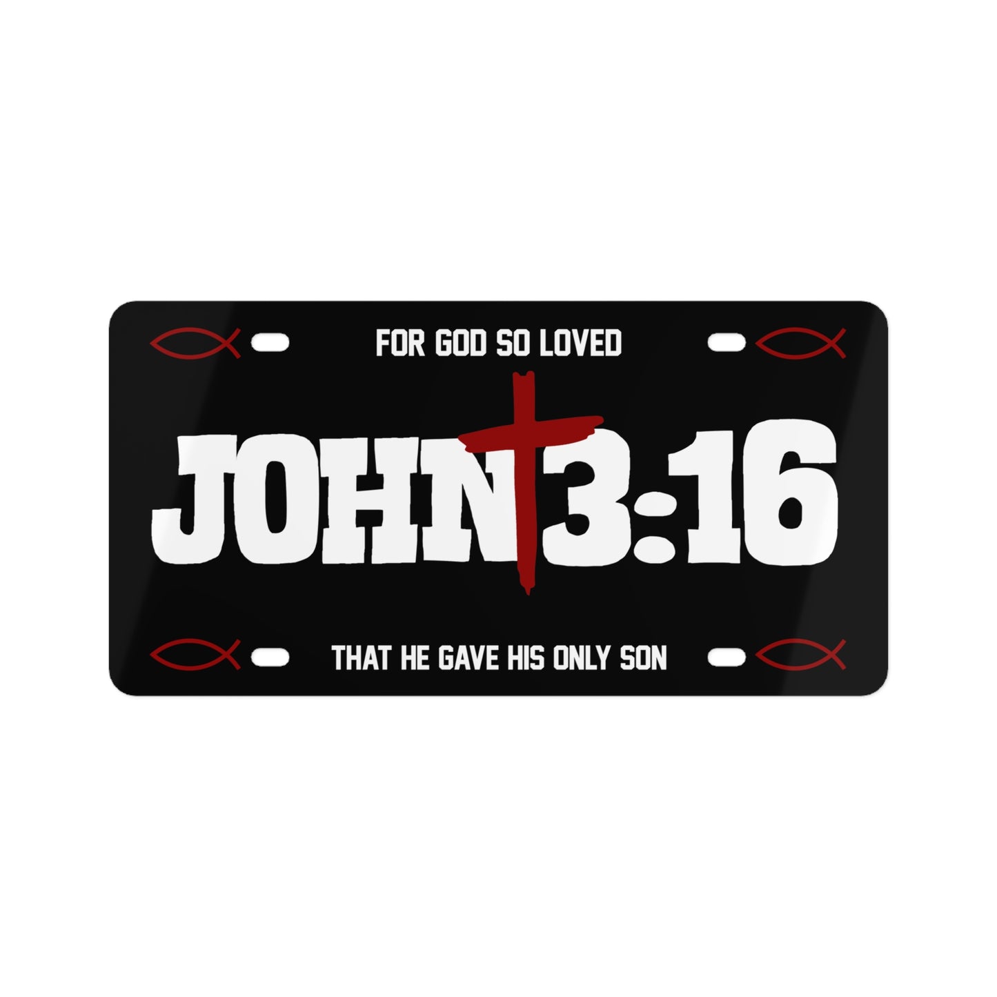 John 3:16 License Plate